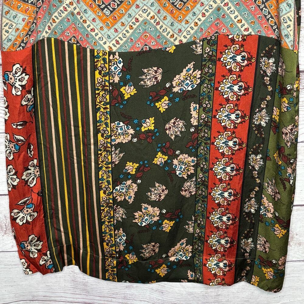 Tiny Anthropologie Anna Patchwork Mixed Print Min… - image 8